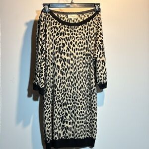 Vintage Temperley London Designer Sweater Dress Size L 100% Wool.
